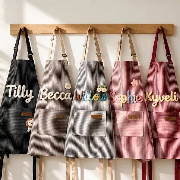 Personalized Cooking and Painting Apron With Pocket - Family Aprons, Birthday Gift HO82 904292