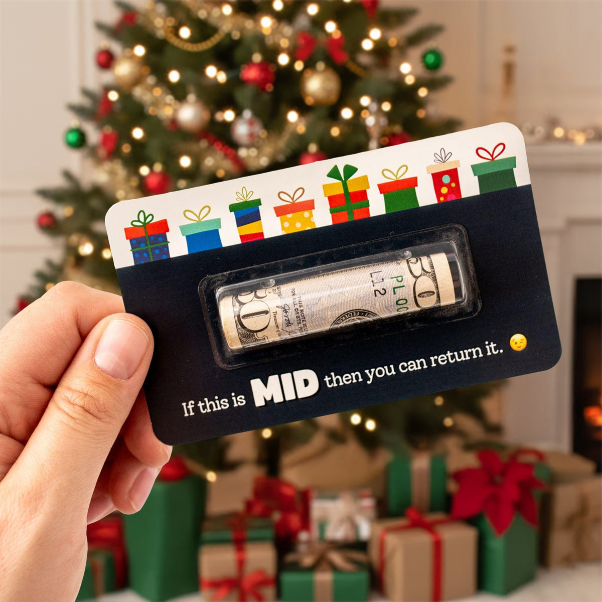 money tree gift card exchange Christmas Money Holder - Funny Cash Gift for Teens, Kids & Adults - Slang Stocking Stuffer Fillers - 2025 Holiday Designs