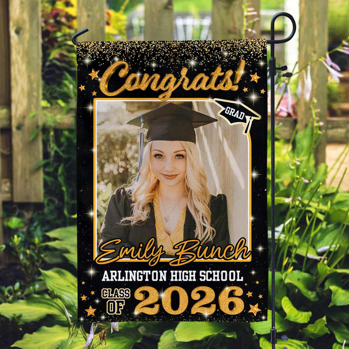 Custom Photo Class of 2026 Garden Flag Congrat Grad Gift, Graduation Decorations CH07 910756