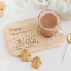 Personalized Mum's Tea & Biscuits Wooden Tray - Gift For Mom, Mother's Day Gift HO82 901748