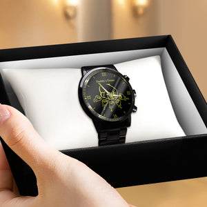 Daddy's Team Fist Bump Dad And Kids Men's Watch Gift For Father's Day HO82 893762