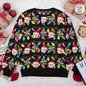 Custom Photo Christmas Best Dad Ever Ugly Sweater Gift For Family HO82 900416