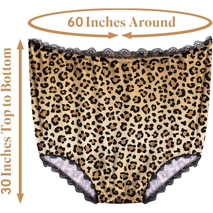 Custom Photo Leopard Pattern Granny Panties - Funny Gag Gifts for Adult Women Men HO82 904278