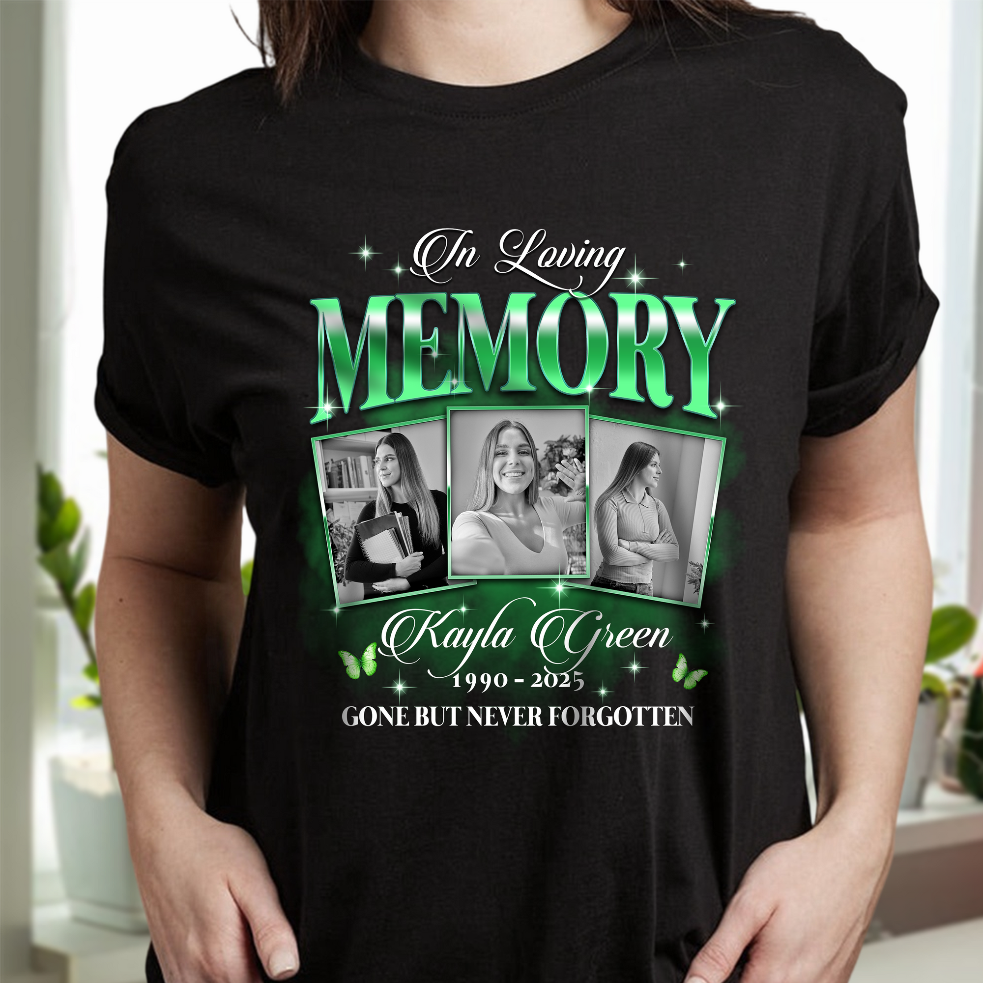 Custom Photo In Loving Memory Sympathy Gift Loss Of Loved One - Personalized Photo Memorial Shirt CH07 896382