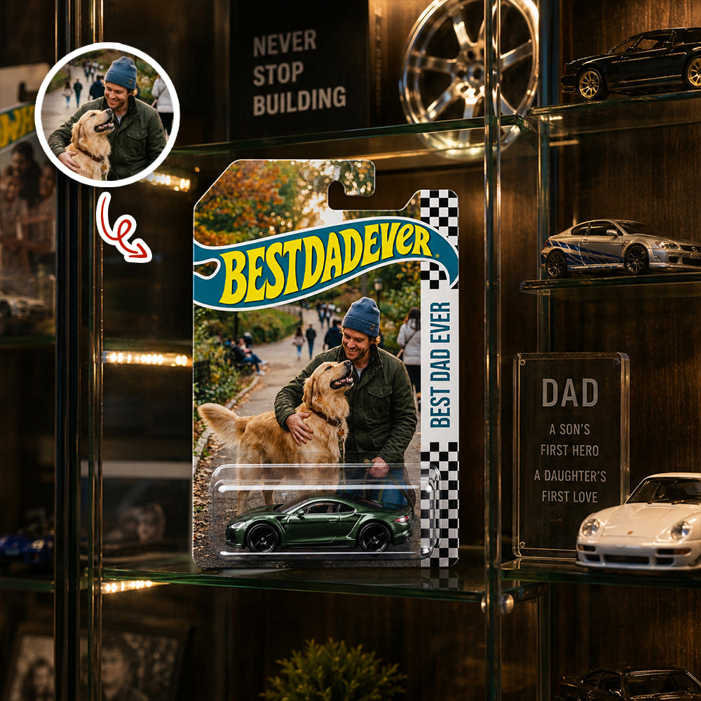 Custom Photo Best Dad Mom Ever Wheels Gift For Dad, Mom, Pet Lovers HO82 902642
