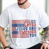Personalised She Loves Jesus And America Too Bright Shirt LM32 897943