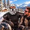 Funny Dog Face Ski Mask, 3D Novelty Animal Mask for Skiing & Snowboarding CH07 180836