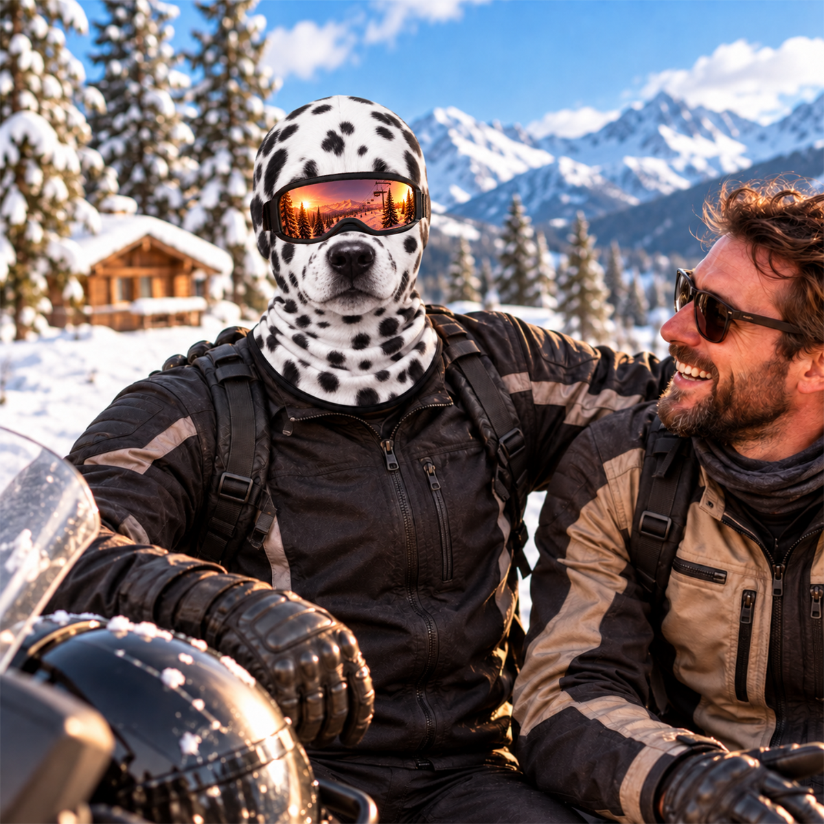 Funny Dog Face Ski Mask, 3D Novelty Animal Mask for Skiing & Snowboarding CH07 180836