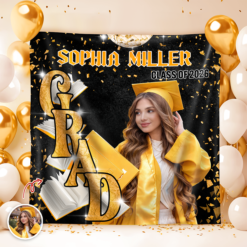 Custom Photo Golden Hour Congratulation Graduation's Day Party Backdrop LM32 899375