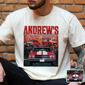 Custom Photo Classic Car Portrait Retro Style Comfort Shirt LM32 895649