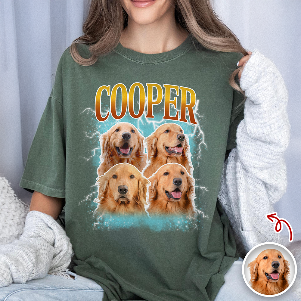 Custom Dog Photo Vintage Comfort Shirt TH10 896145