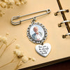 Custom Memorial Photo Charm Memory Remembrance Pin Wedding Memorial Gifts HA75 892016