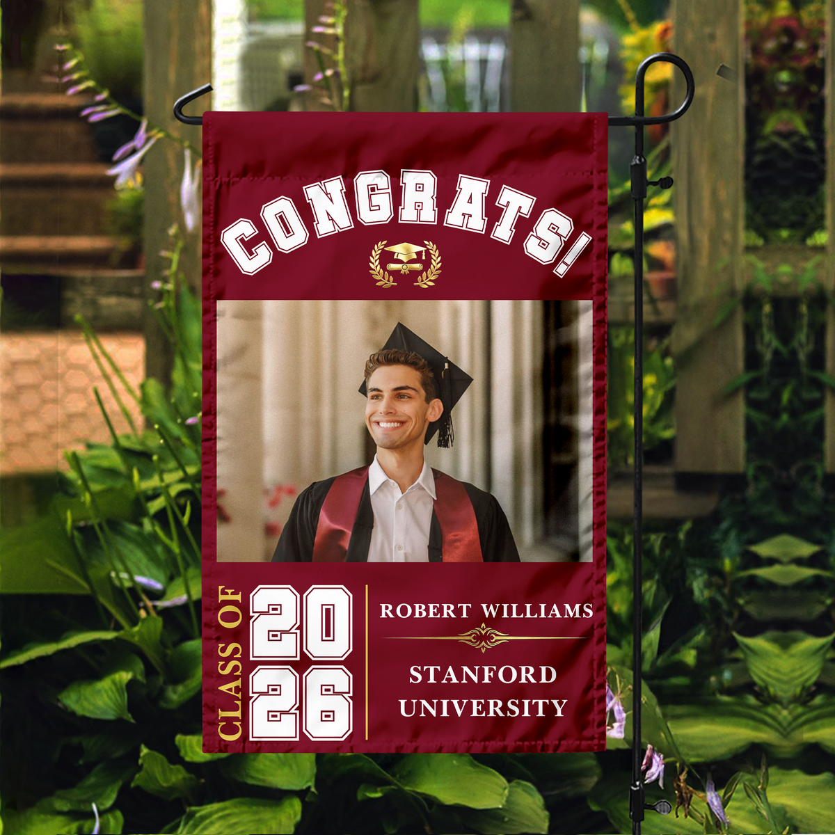 Personalized Congrats Class Of 2026 Garden Flag TH10 169171