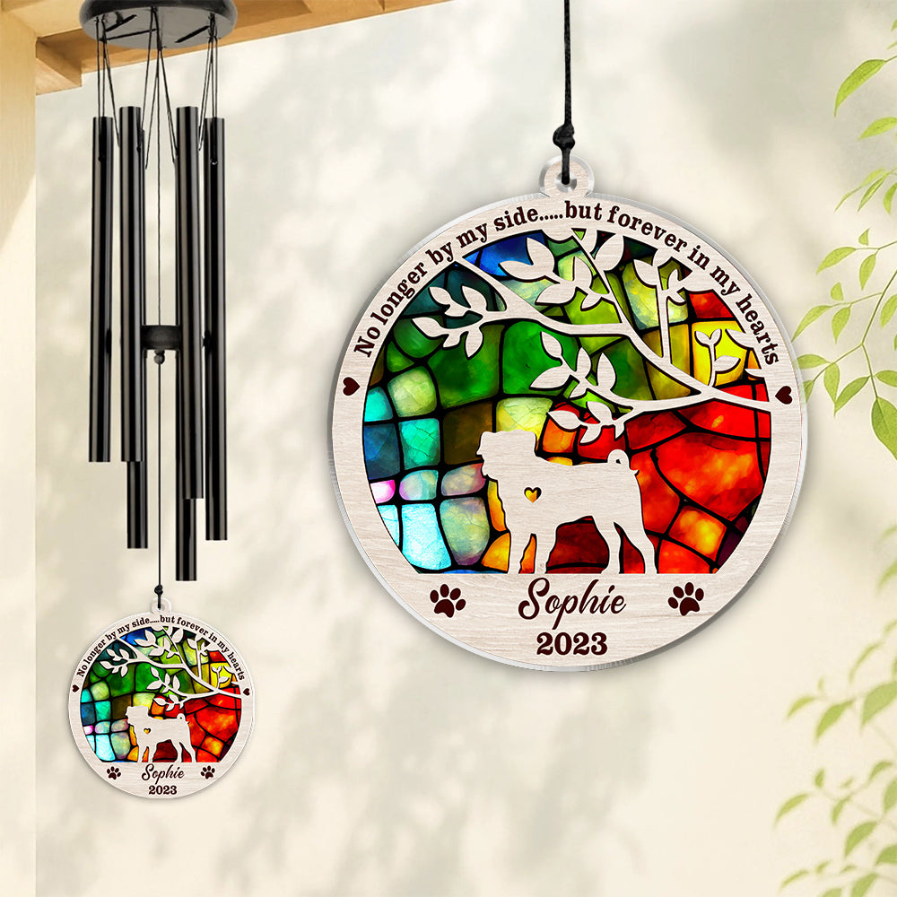 Personalized Until We Meet Again At The Rainbow Bridge Dog Memorial Acrylic Wind Chimes TH10 894205