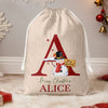 Custom Name Christmas Letter Christmas Sack, Personalized Holiday Gift Bag HO82 903920