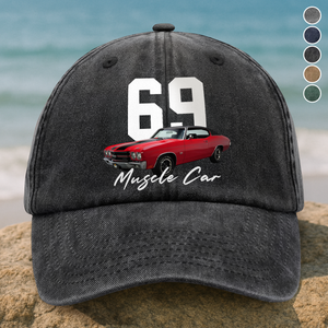 Upload Car Photo And Number Washed Denim Cap TH10 896975