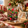 Personalized Merry Dickmas Naughty Glass Mug CH07 180804