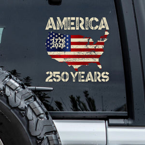 America 1776 - 2026 250 Years Car Window Decal Sticker HA75 898138