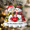 Personalized Names Christmas Couple Snowman Acrylic Ornament, Christmas, Anniversary Gift HA75 919142