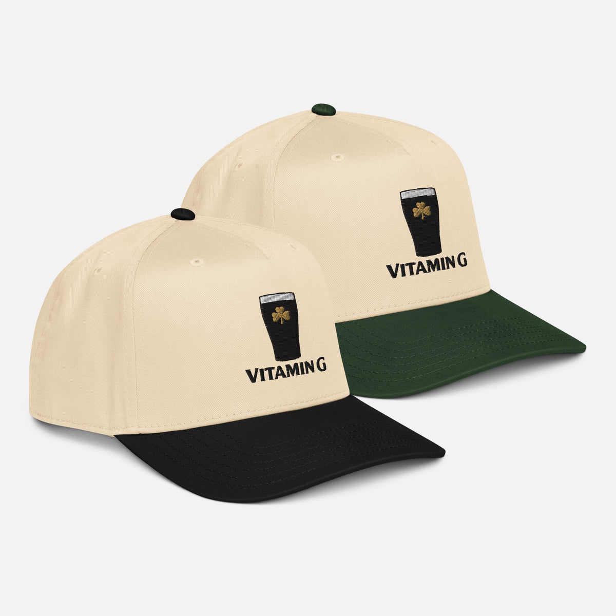 Vitamin G Funny Irish Drinking Beer Embroidered Effect AOP Cap - Patrick's Day Hat LM32 899197