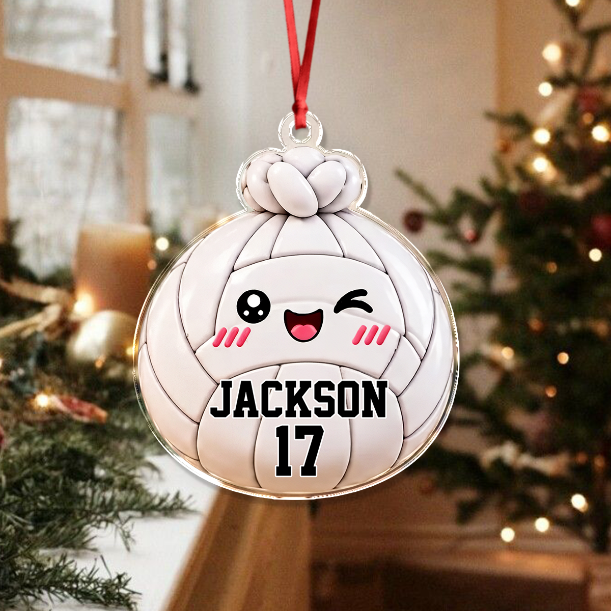 Personalized Cute Funny Sport Dumpling Dim Sum Acrylic Ornament LM32 670185