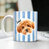 Custom Photo With Colorful Stripes - Personalized Mug Gift For Family HO82 901022