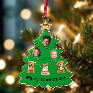 Custom Family Photo Christmas Tree Acrylic Ornament TH10 894835