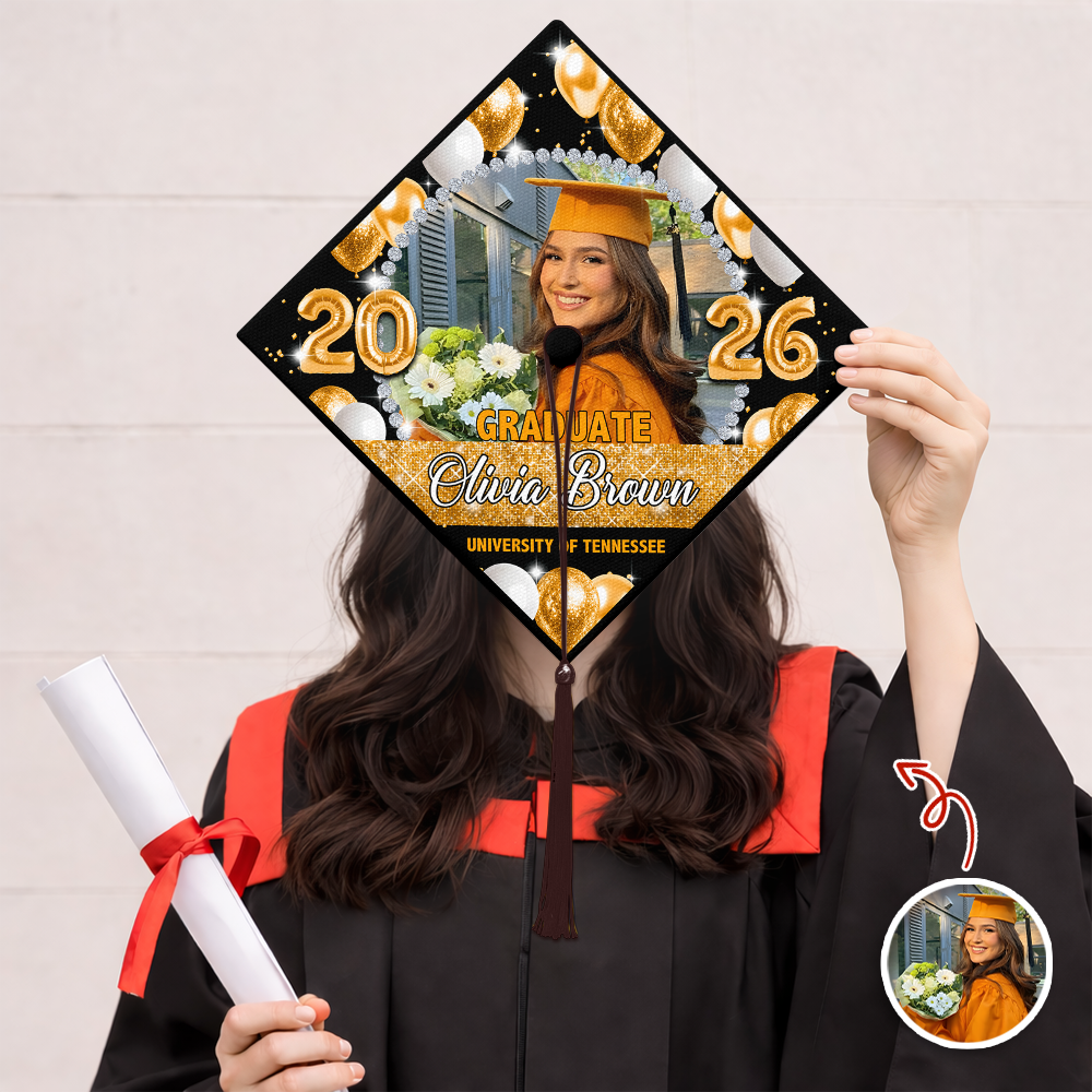 Custom Graduation Photo Class Of 2026 Graduation Cap Topper HO82 901550