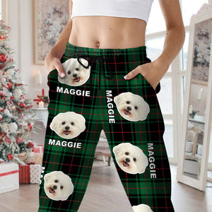 Custom Pet Photo Flannel Style Personalized Sweatpant For Dog Lovers Cat Lovers CH07 896104