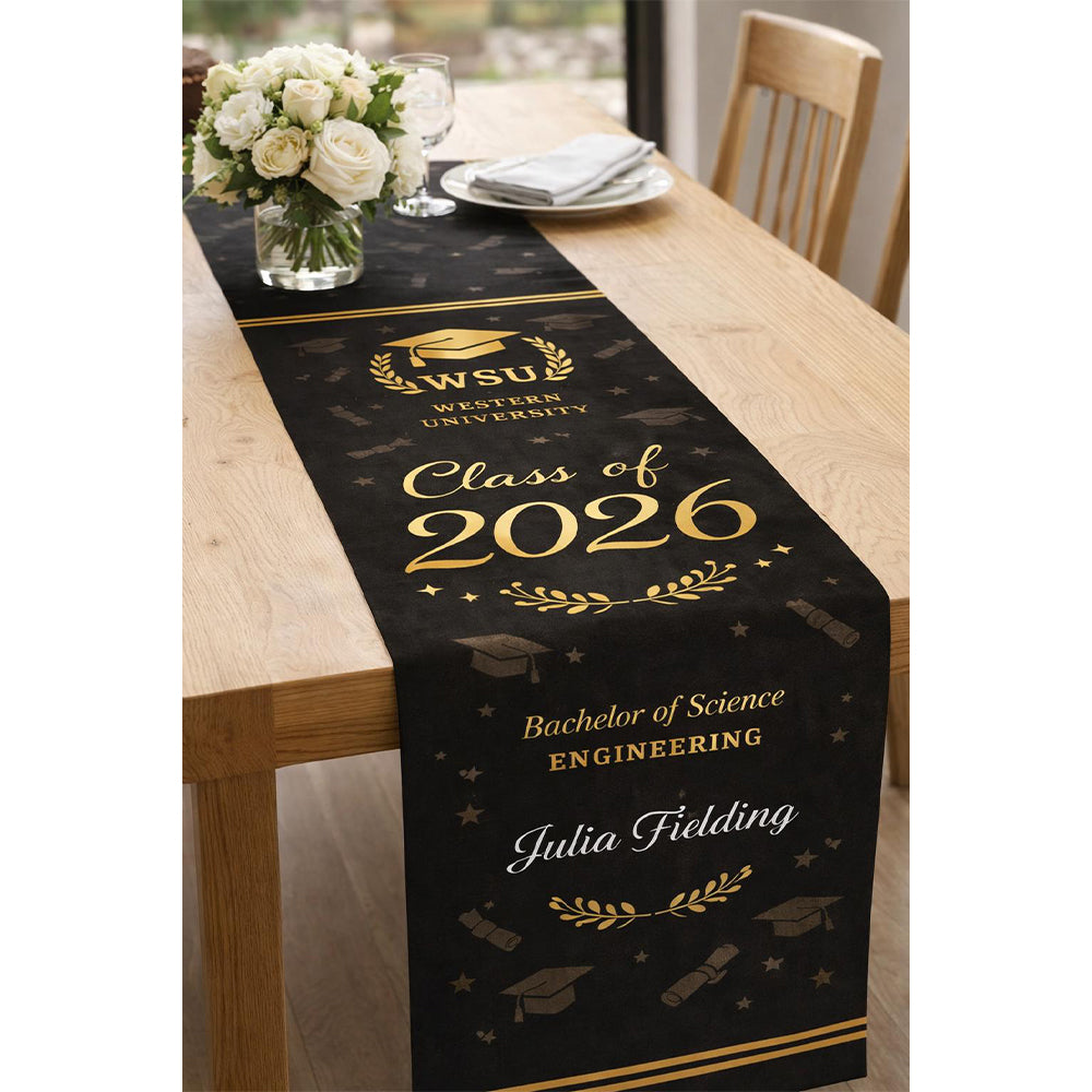 Personalized Graduation Table Runner, Class of 2026 Table Runner LM32 899757