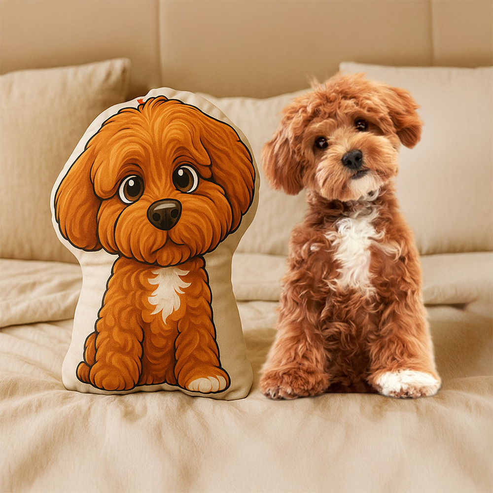 Custom Dog Cat Cartoon Photo Shaped Pillow For Dog Lovers Cat Lovers CH07 896448