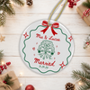 Personalized Couple Names & Date Engaged Christmas Ceramic Ornament Gift for Couples HO82 903586