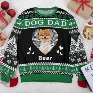 Custom Photo Dog Mom Cat Mom Dog Dad Cat Dad All-Over-Print Ugly Sweater HO82 893110