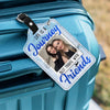 Custom Photo Best Traveled With Friends Personalized Luggage Tag Holiday Vacation Gift, Gift For Best Friends, BFF HA75 892666