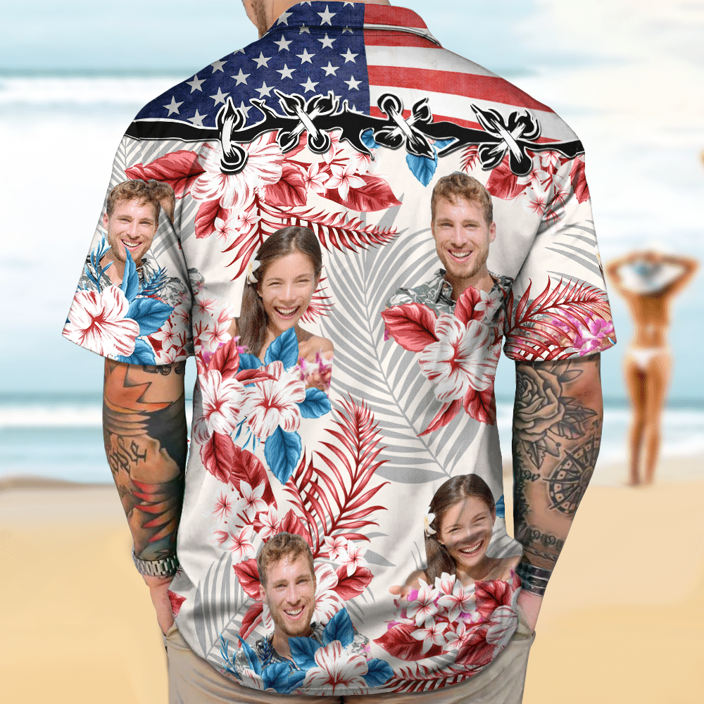 America Flag Hawaiian Shirt, Upload Photo N304 889204