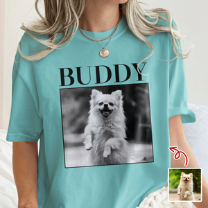 Custom Dog Photo Vintage Comfort Shirt For Dog Lovers LM32 895511