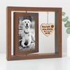 You Left Paw Prints On My Heart Memorial Rotating Wooden Picture Frame TH10 894219