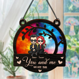 You & Me We Got This Couple Suncatcher Ornament Personalized Gift HA75 891400