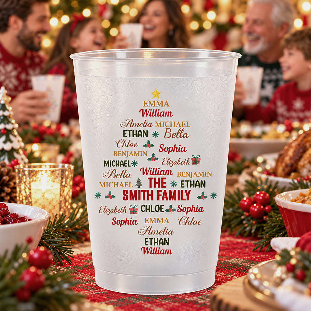 Custom Family Name For Christmas Family Party Family Cups TH10 171373