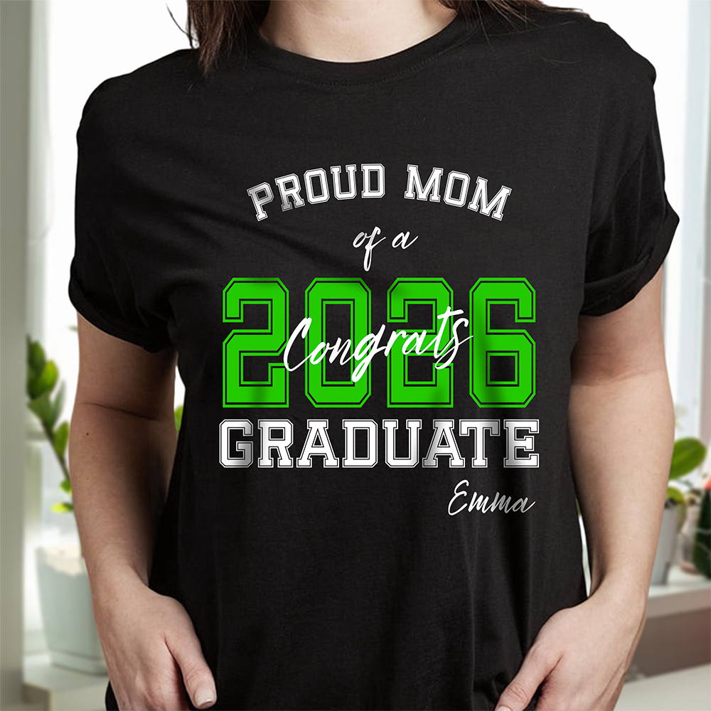 Personalized Proud Of You Class Of 2026 Graduation Dark Shirt HA75 920484