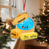 Custom Name Glitter Rainbow Dumpling Squishy Acrylic Ornament, Cute Christmas Keepsake LM32 670083