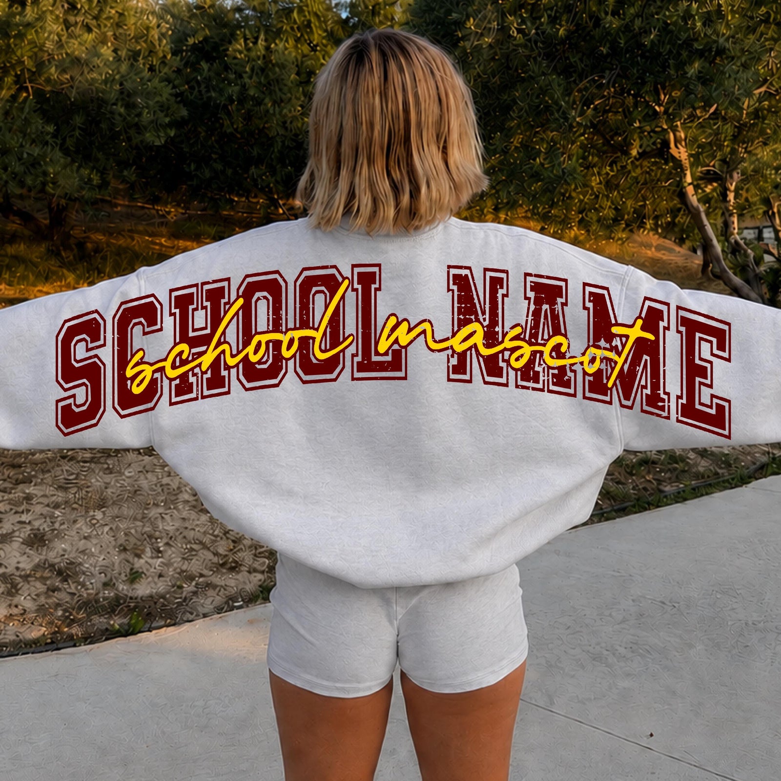 Custom School Name Senior Shirt, Shoulder to Shoulder Sweatshirt, Hoodie LM32 669815