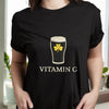 Vitamin G Embroidered Effect Funny Irish Beer Patrick's Day Shirt LM32 899199