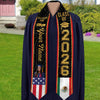 Custom Photo Country Flag Class of 2026 Graduation Stoles LM32 897701