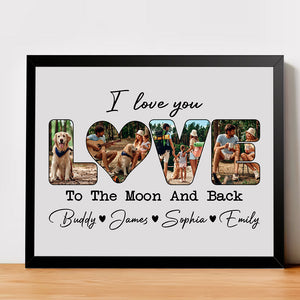 Custom Photo I Love You To Moon And Back Picture Frame TH10 892187