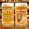 Custom Photo Best Cat And Dog Dad Ever Print Glass Beer Mug HO82 894254