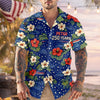 Custom Name 250 Years Semiquincentennial Eagles Tropical Hawaii Shirt LM32 899109