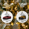 Personalized First Car Christmas Ceramic Ornament Gift For Car Lover TH10 171075
