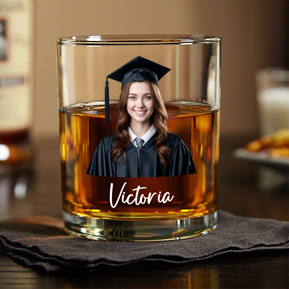 Custom Photo Mastered It! Rock Glass Gift For Graduation Day HO82 894216