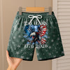 Personalized 250th Anniversary 1776–2026 Eagle Patriotic American Beach Short HA75 921046